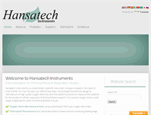 Tablet Screenshot of hansatech-instruments.com